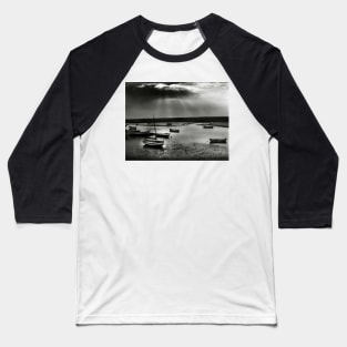 A storm building up near Burnham Overy Staithe, Norfolk, UK Baseball T-Shirt